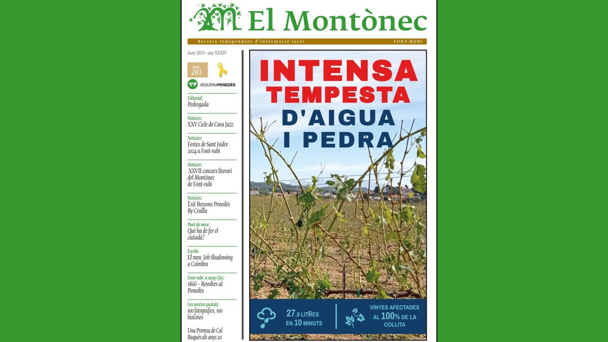 Já temos a Revista Número 203 da Montònec