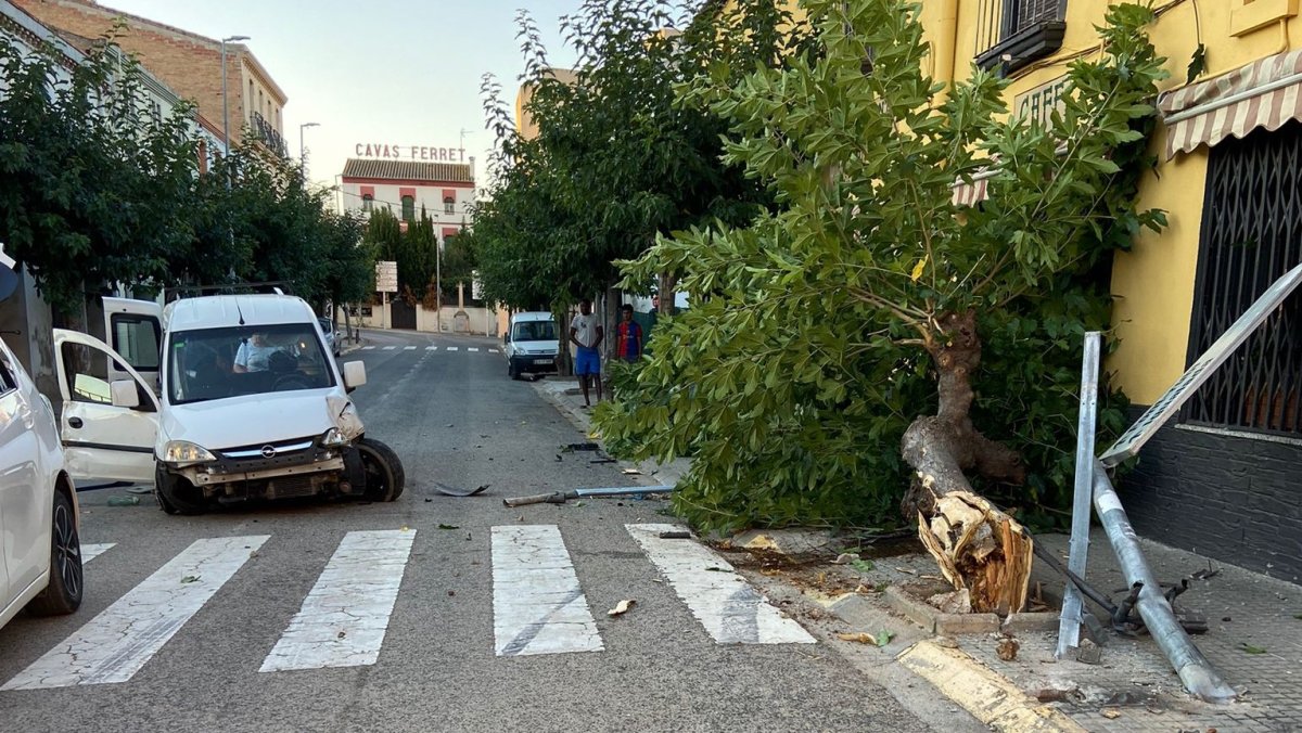 Acidente grave no centro de Guardiola