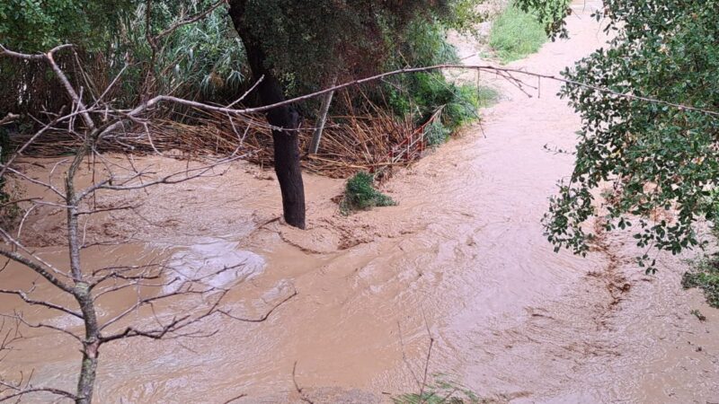 Chuva forte e repentina sobre Font-rubí