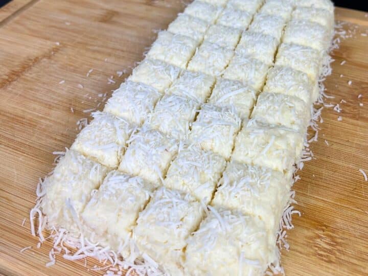 Sobremesa de Cubos de Coco — Cremosa, Rápida e Irresistível