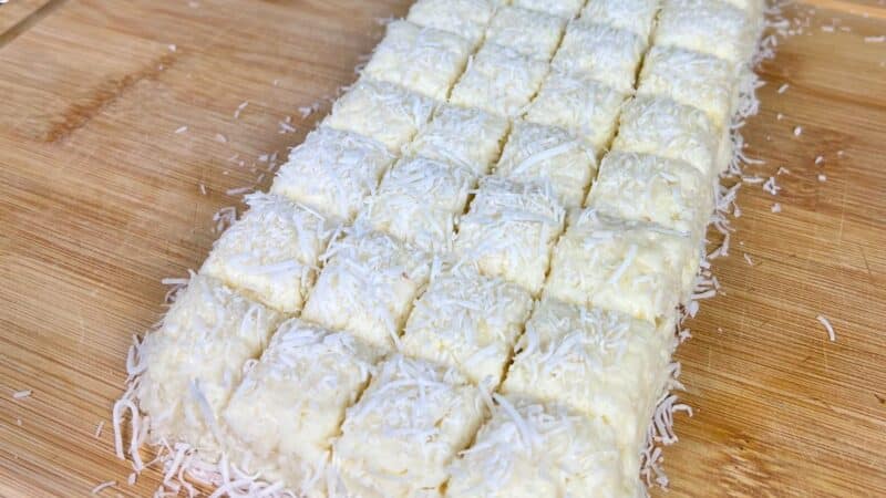 Sobremesa de Cubos de Coco — Cremosa, Rápida e Irresistível