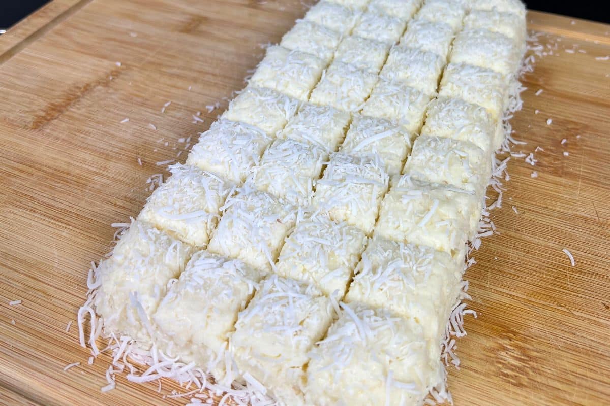 Sobremesa de Cubos de Coco — Cremosa, Rápida e Irresistível